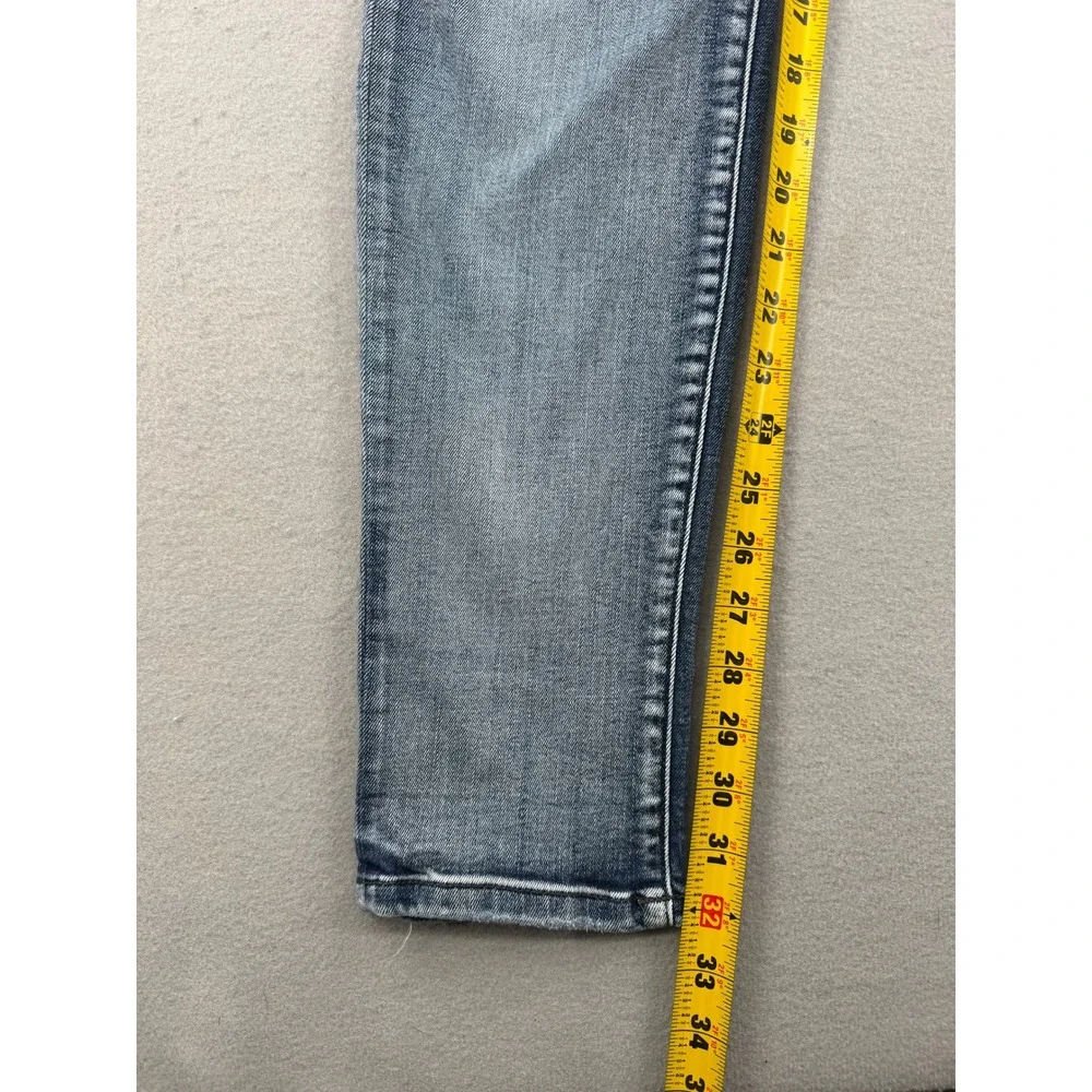 Judy Blue Mid Rise Button Fly Distressed Boyfriend Jeans Womens 3/26 (28x32)